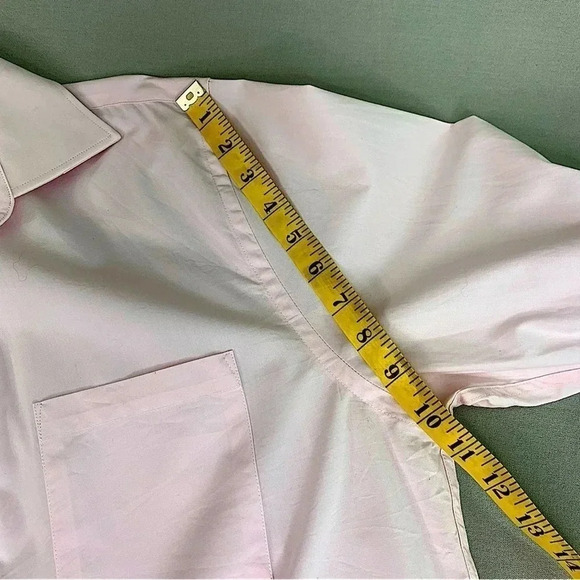 Michael Kors Men Size L Classic Long Sleeve Button Down Dress Shirt Pink Stretch - Picture 5 of 9